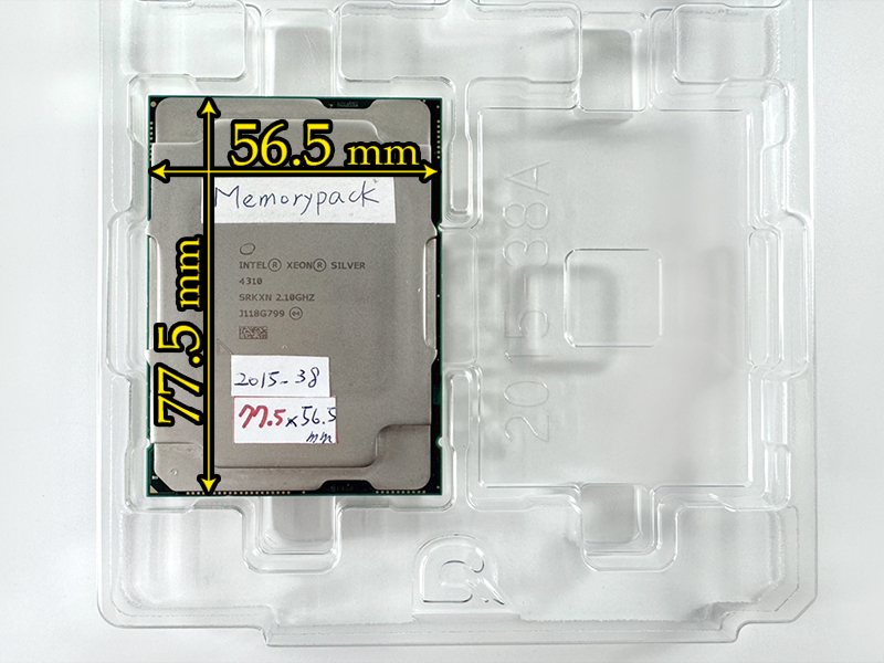 77.5x56.5 56.5x77.5 LGA4189 LGA4677 cpu tray packaging 2015-38A